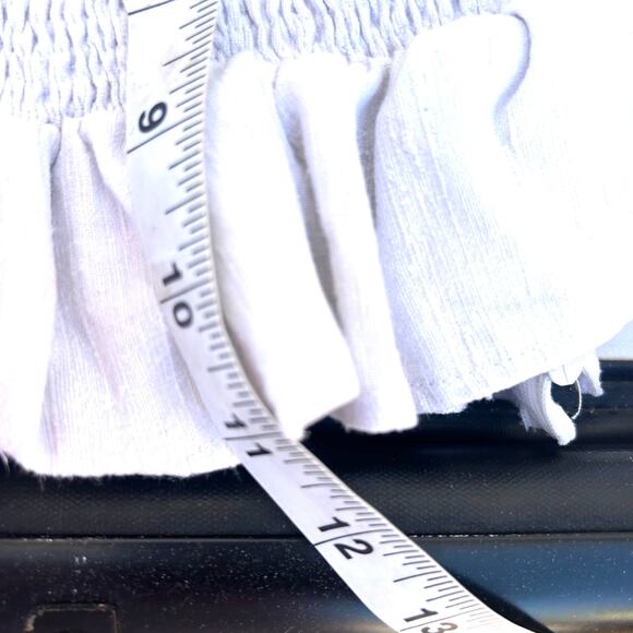 Vintage Obchoei Cropped Prairie Puff Shoulder Cottagecore Unique Top Shirt XS - Picture 11 of 12